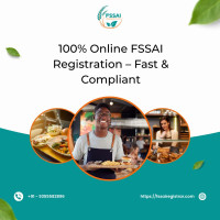 100% Online FSSAI Registration – Fast & Compliant