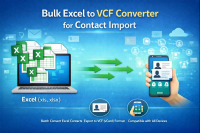 Bulk Excel to VCF Converter for Contact Import