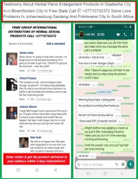 Testimony About Herbal Penis Enlargement Products In San Pedro Town in Belize Call +27710732372